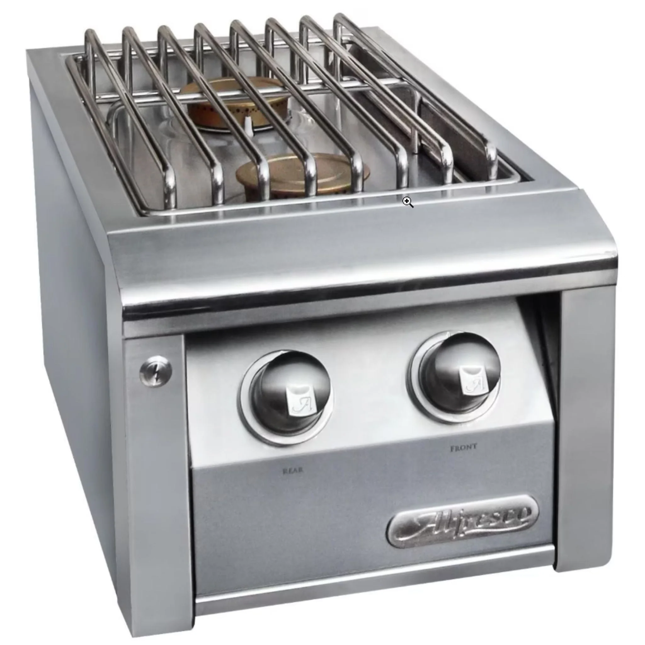 Alfresco 14" Signal Grey Gloss Liquid Propane Built-in 2 Burner Unit