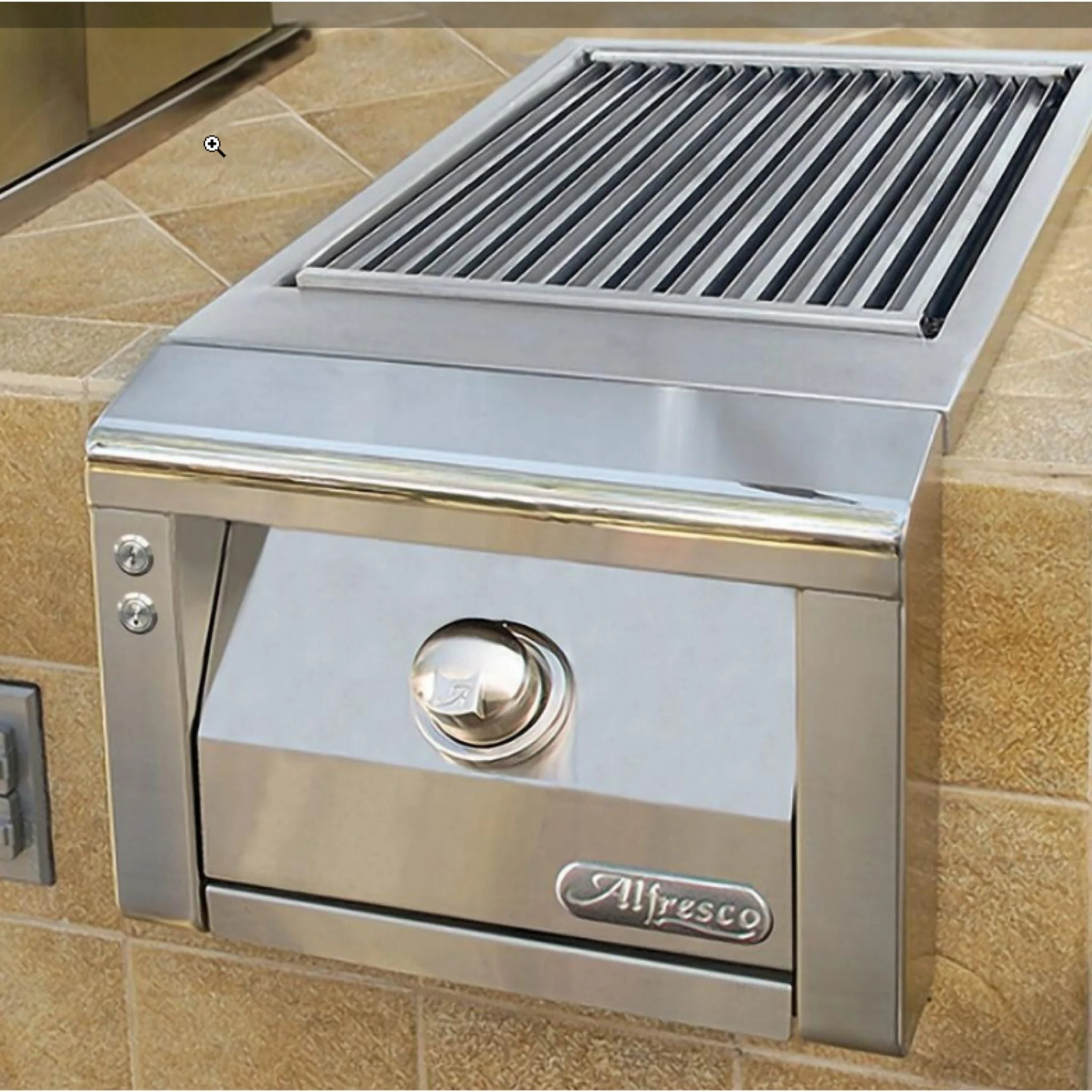 Alfresco 14" Signal Grey Gloss Liquid Propane Built-in SearZone Side Burner™ Unit - Image 2