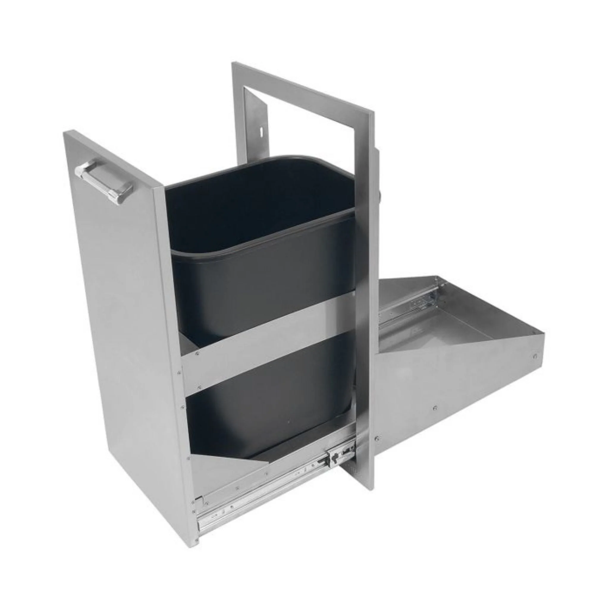 Alfresco 15" Signal White Gloss Trash Center Drawer - Image 2