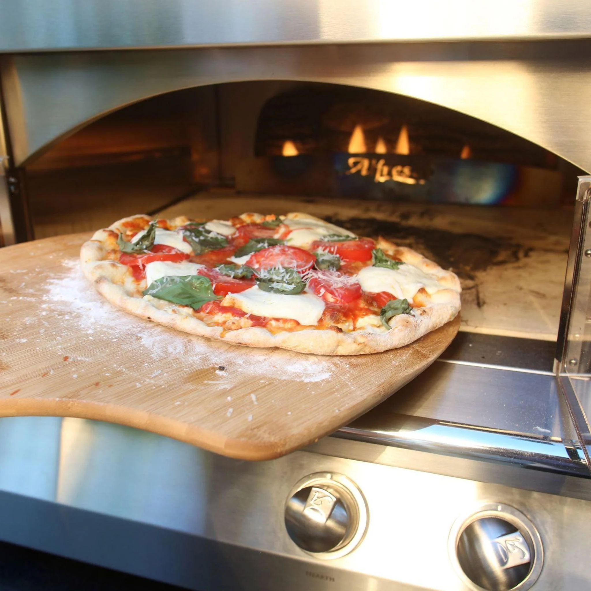 Alfresco 30" Blue Lilac Gloss Liquid Propane Pizza Oven for Countertop Mounting - Image 4