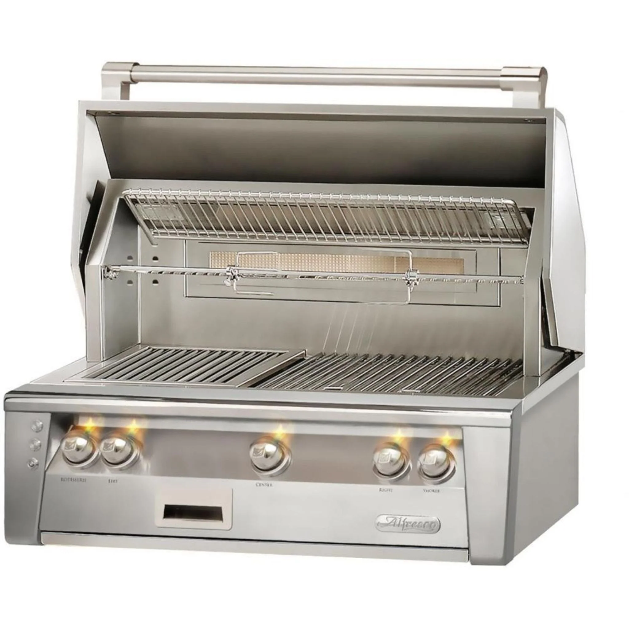 Alfresco Luxury 36" Signal White Gloss Standard Grill Head 3 Burner Liquid Propane Built-In Grill