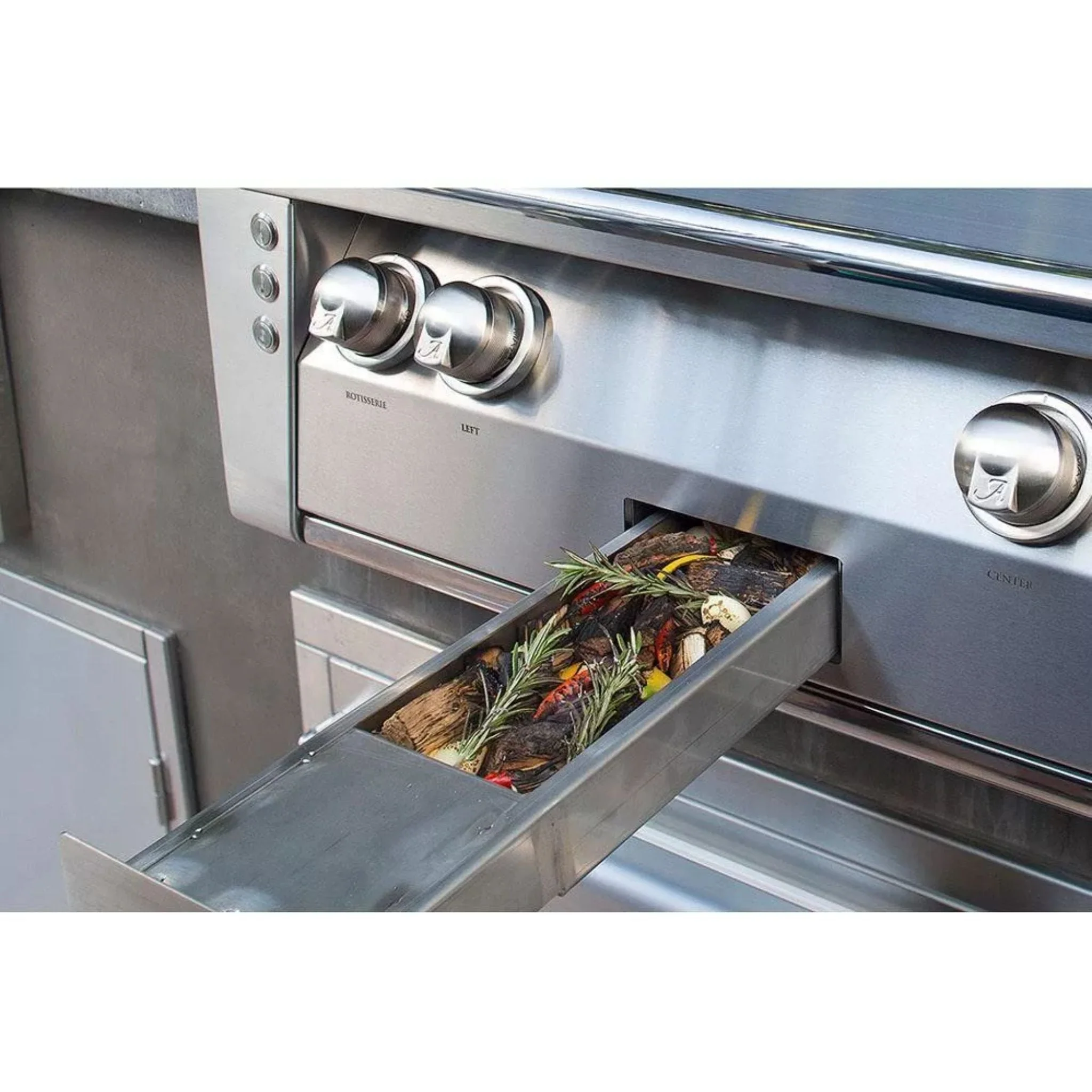 Alfresco Luxury 42" Signal White Gloss SearZone™ Grill Head Liquid Propane 2 Burner + 1 Sear Burner - Image 2