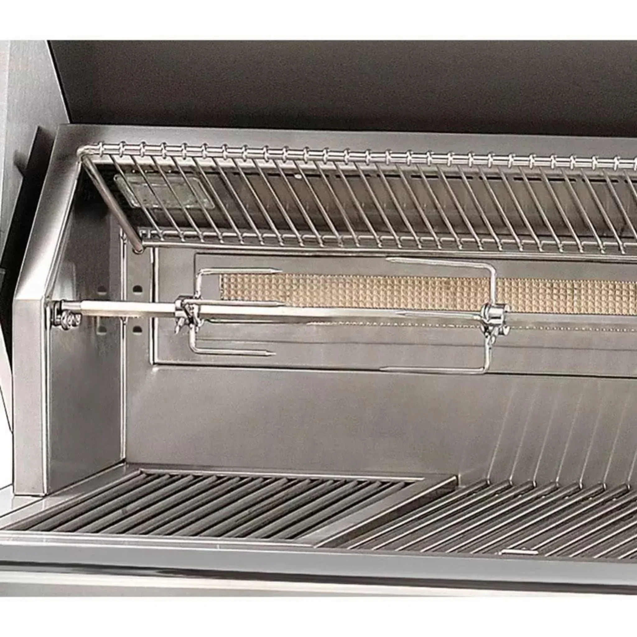 Alfresco Luxury Deluxe 56" Carmine Red Gloss SearZone™ Liquid Propane Grill with Sideburner and Refrigerated Cart - 2 Burner + 1 Sear Burner + 20k BTU Sideburner - Image 4