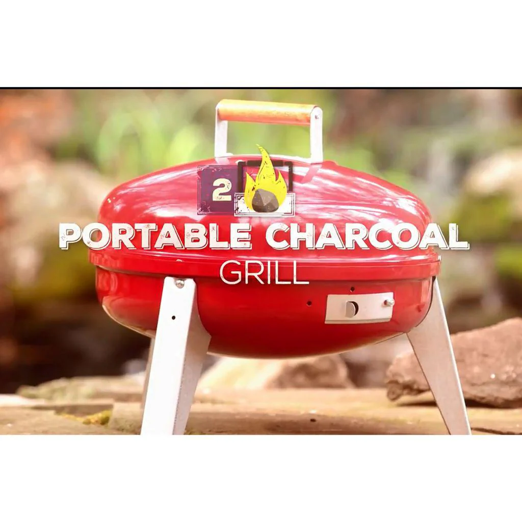 Americana 21" Red 4-in-1 Dual Fuel Smoker and Grill - Image 4