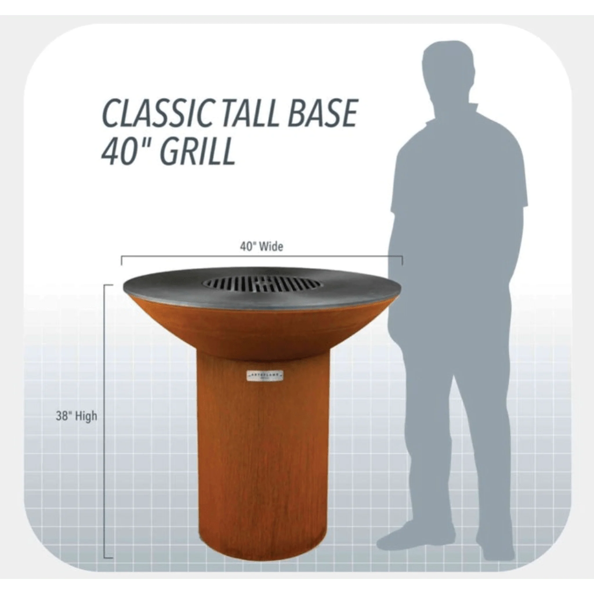Arteflame 40" Classic Grill Tall Base Only - Image 5