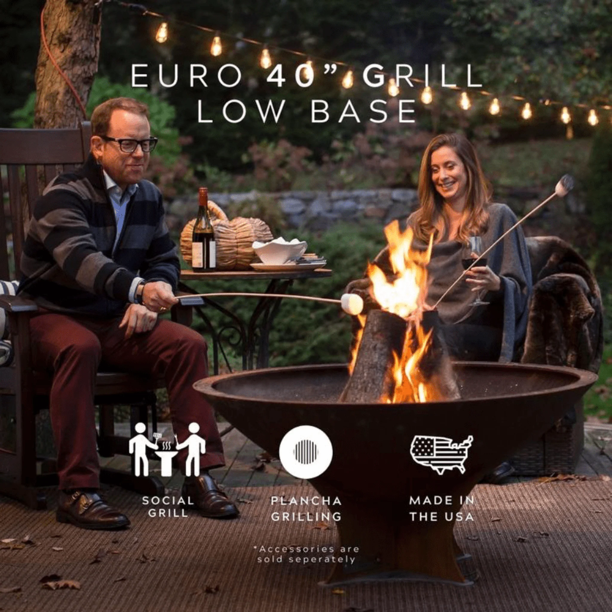 Arteflame Classic 40" Grill with a Low Euro Base Home Chef Max Bundle With 10 Grilling Accessories - Image 5