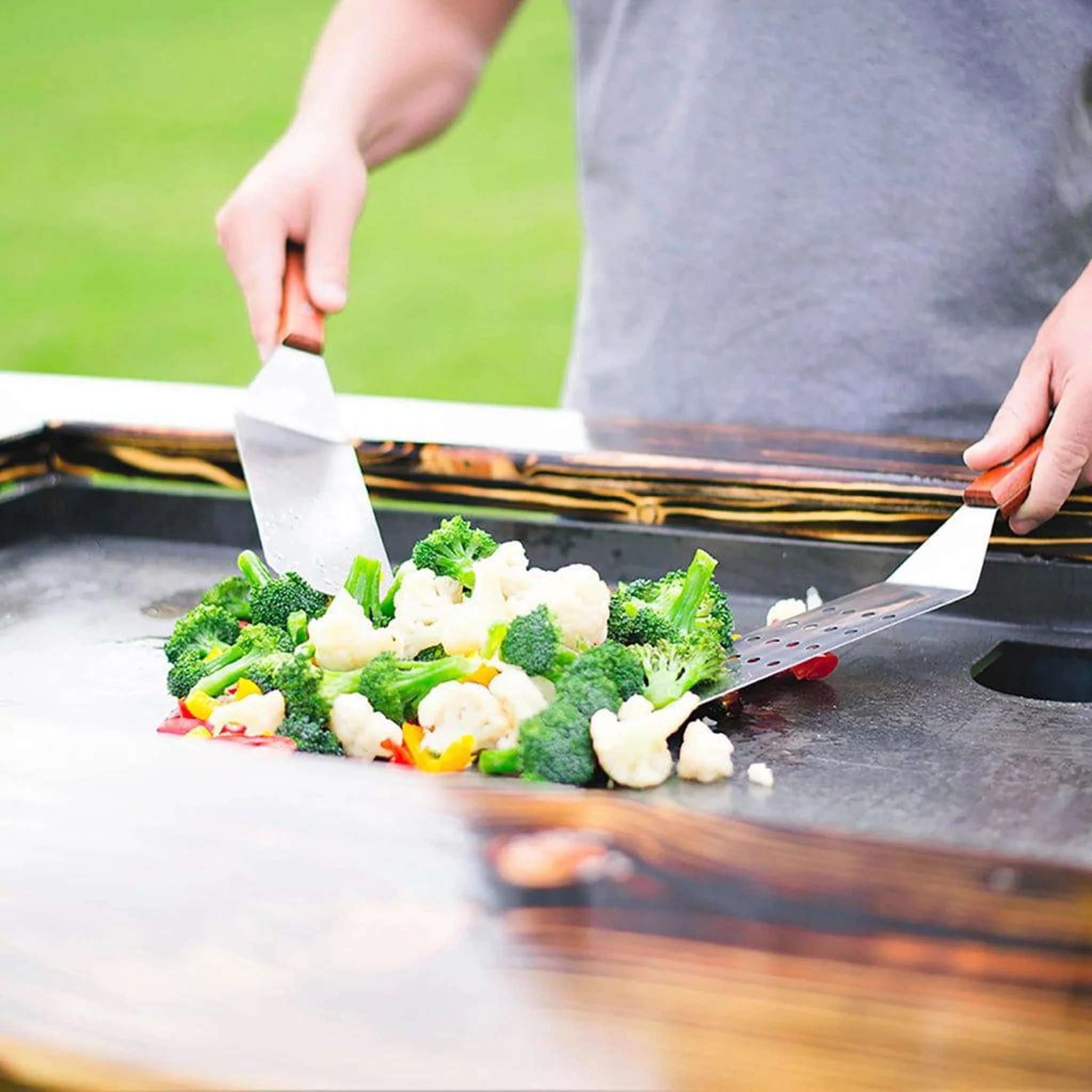 Backyard Hibachi Grill- Torched Cypress - Image 8
