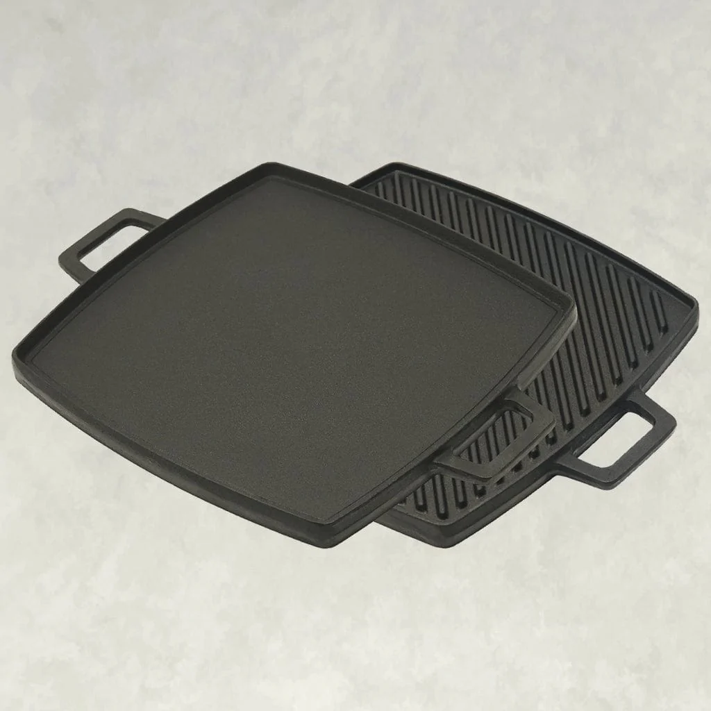 Bayou Classic 10" Cast Iron Reversible Griddle - Image 2