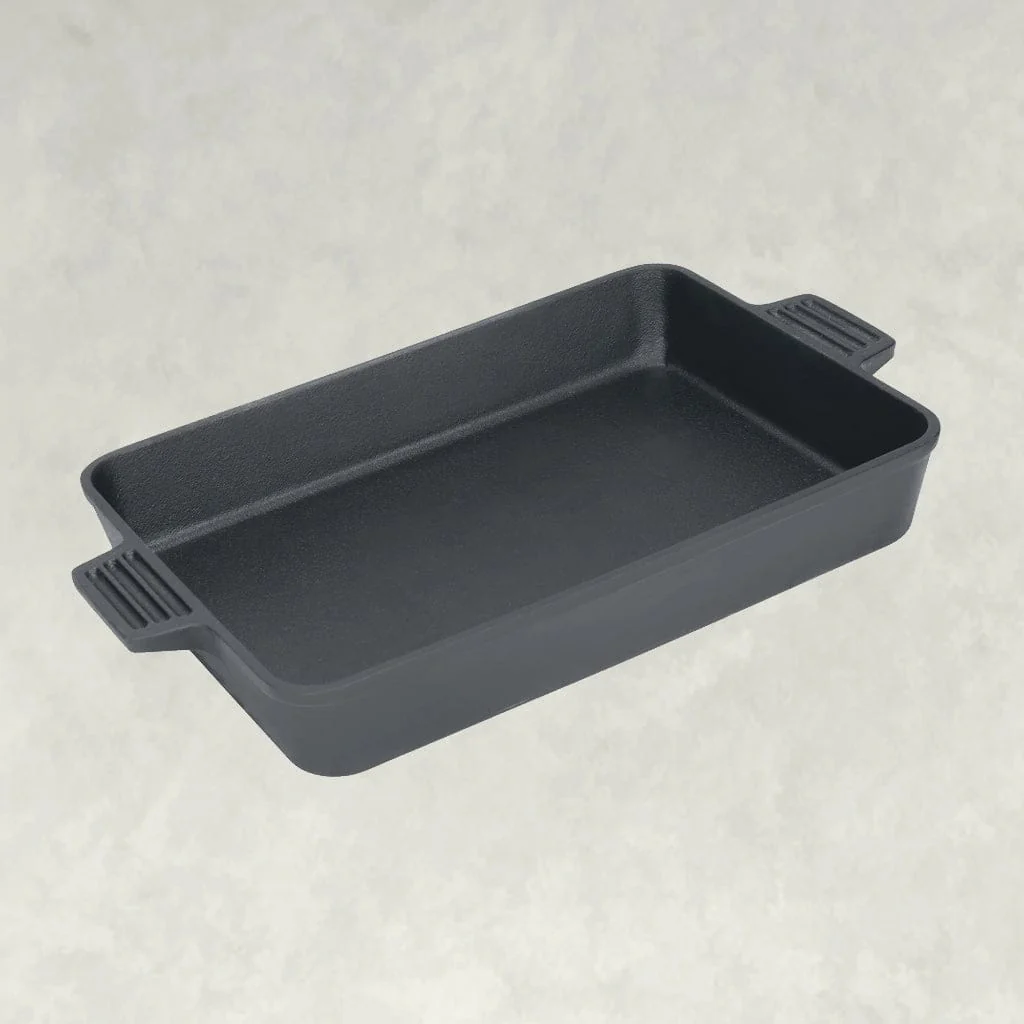 Bayou Classic 13" Cast Iron Rectangular Cake Pan - Image 2