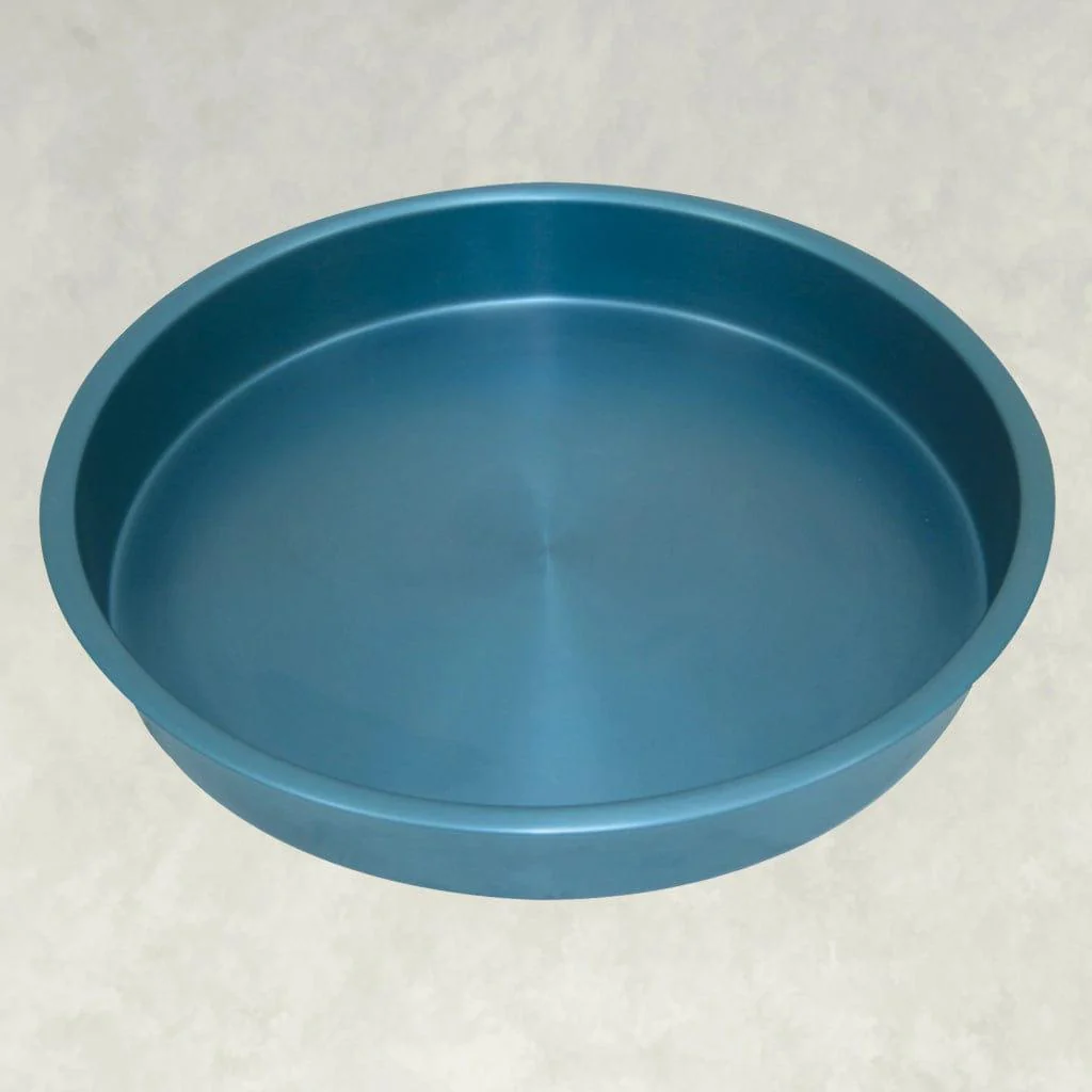 Bayou Classic 14" 4-Piece Blue Anodized Aluminum Serving Trays - Image 2