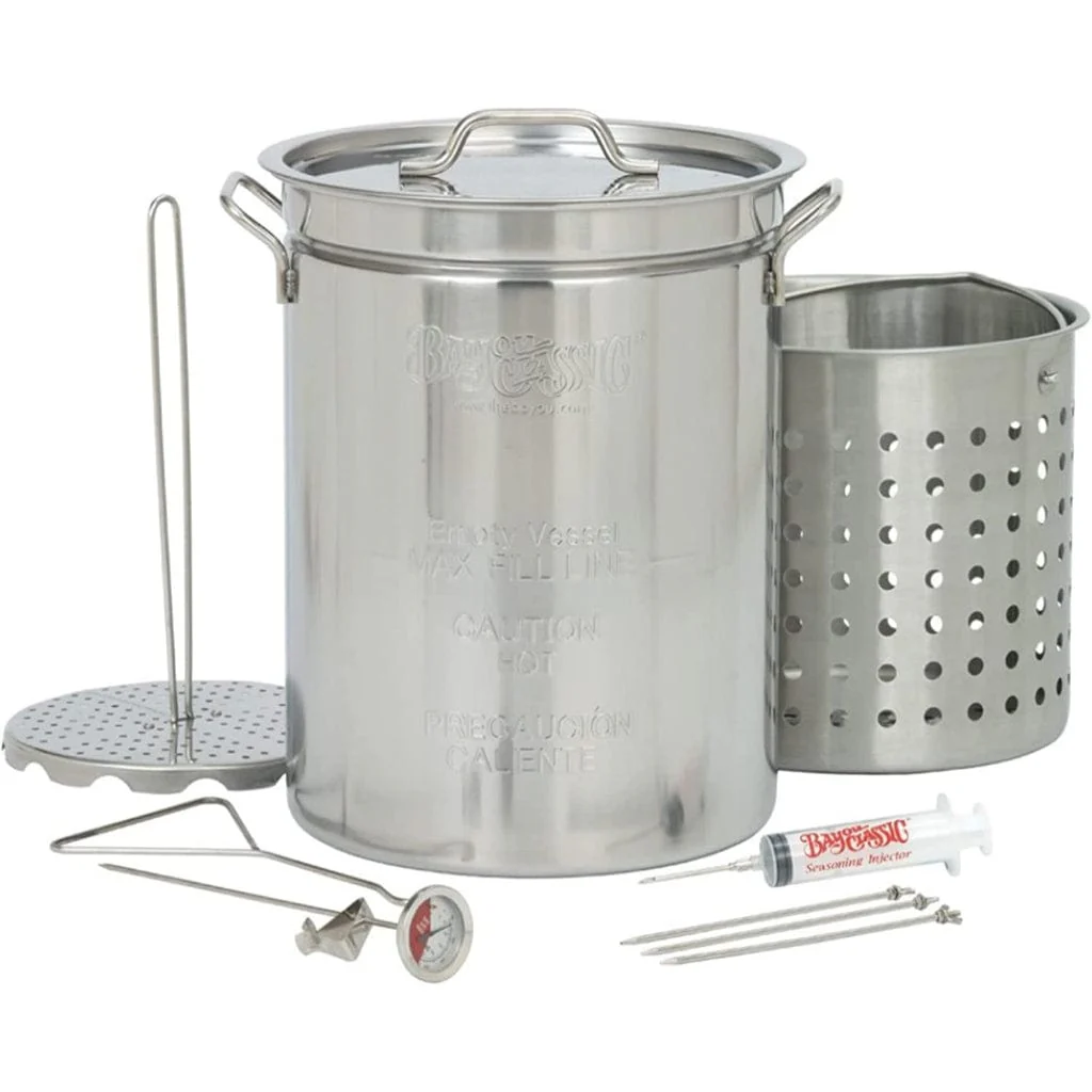 Bayou Classic 32-Quart Stainless Steel Turkey Fryer Set