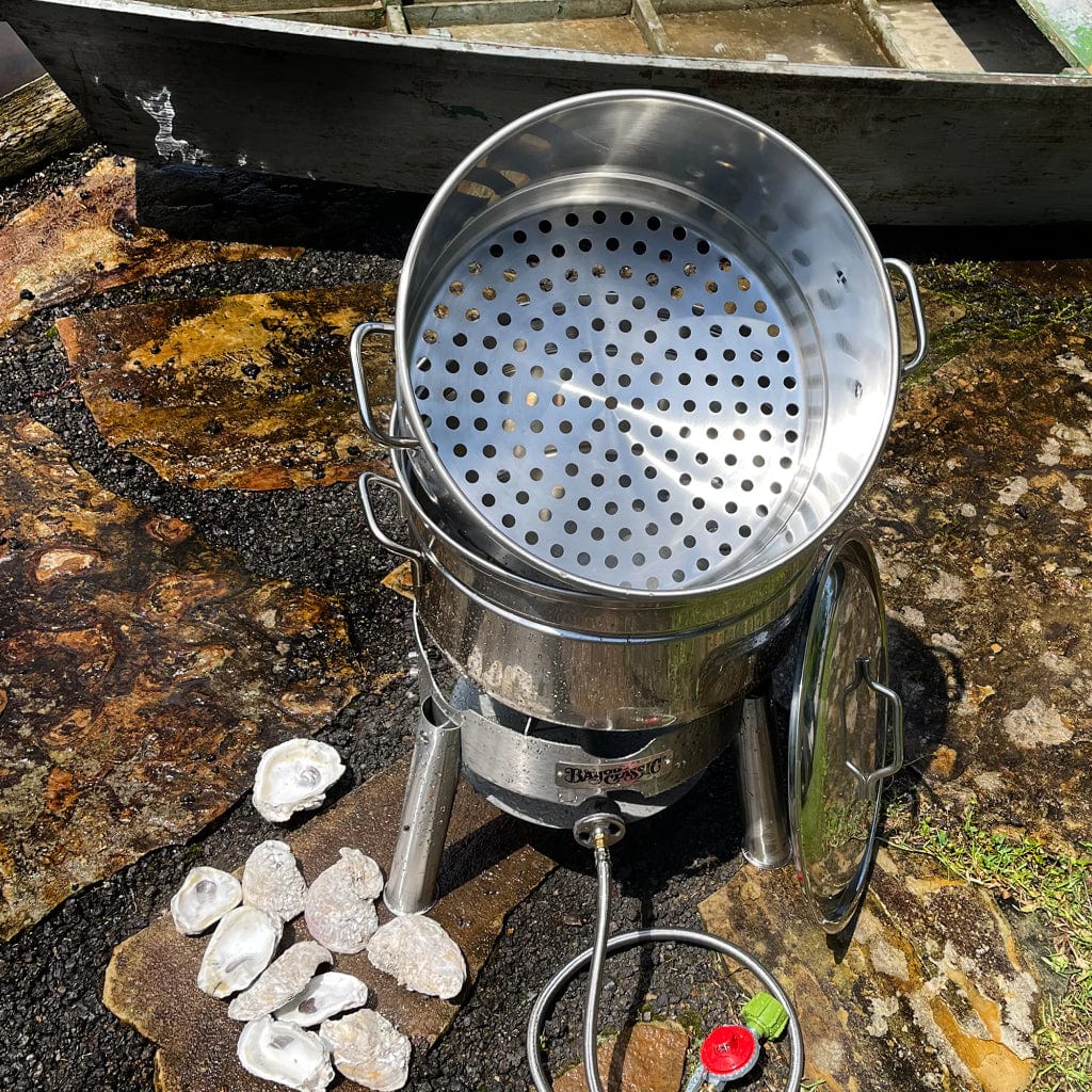 Bayou Classic 4-Gallon Stainless Steel Outdoor Propane Gas Steamer Kit - Image 4