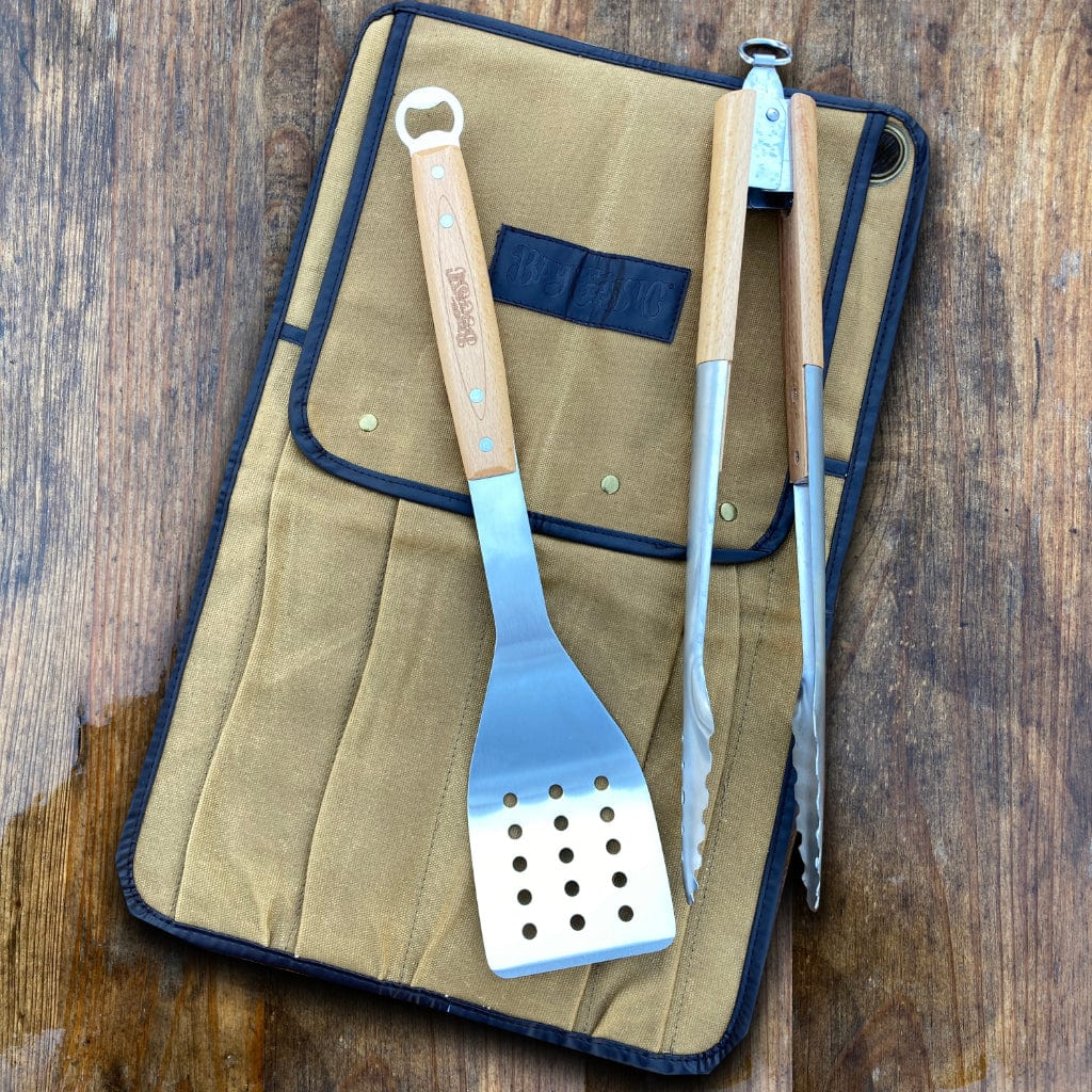 Bayou Classic Stainless Steel Grill Tool Set w/ Bag