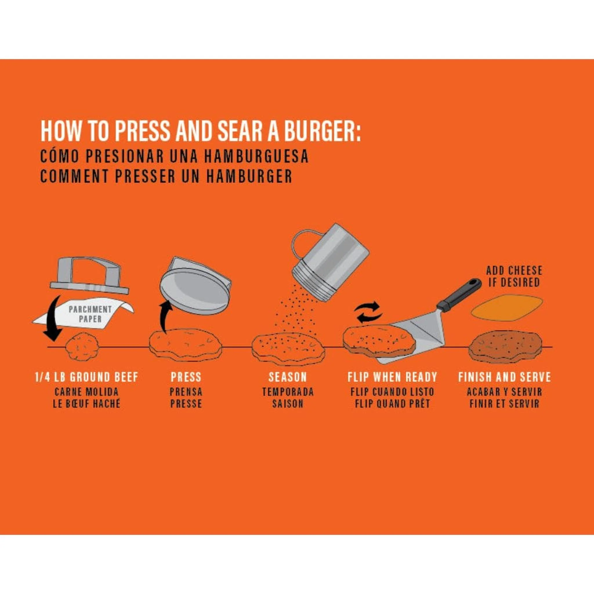 Blackstone Stainless Steel Burger Press - Image 8