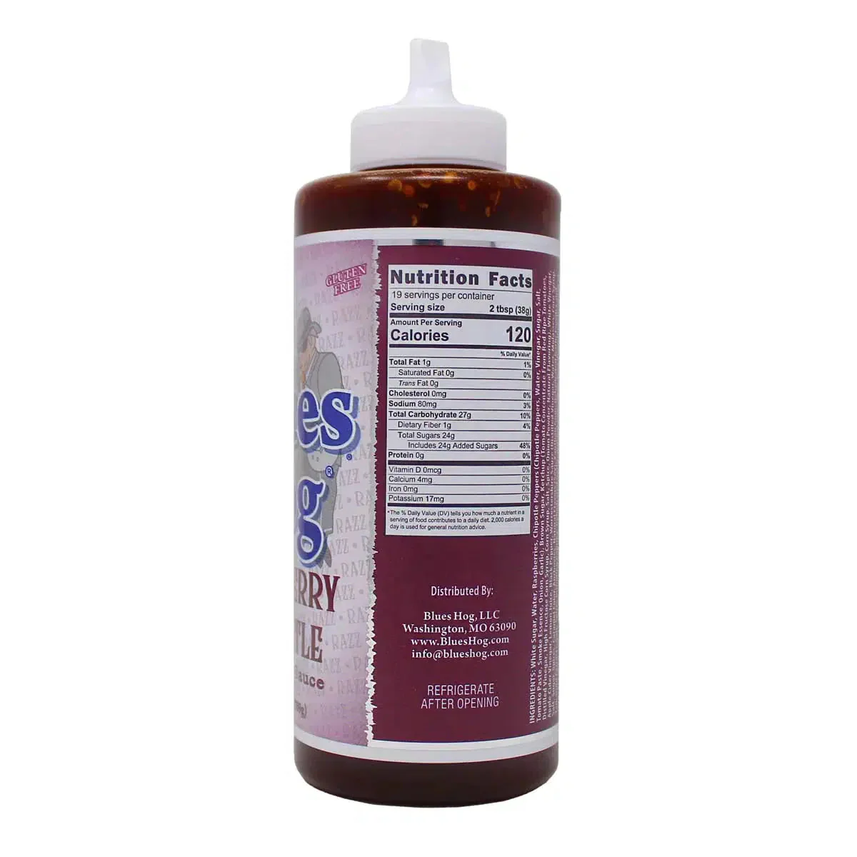 Blues Hog 19 oz. Pint Jar Raspberry Chipotle BBQ Sauce - 6 pack - Image 5