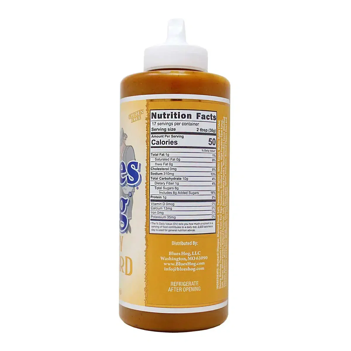 Blues Hog 21 oz. Squeeze Bottle Honey Mustard Sauce - 6 pack - Image 2