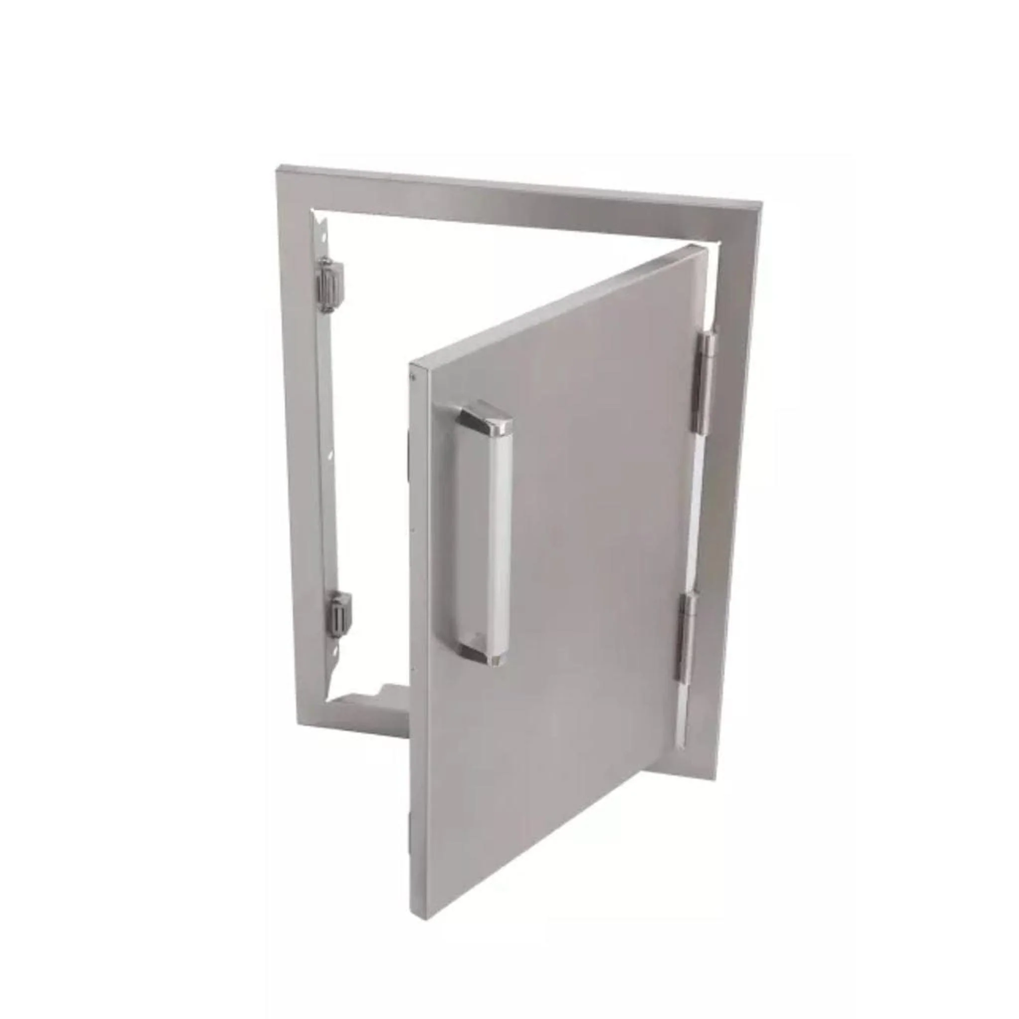 Bonfire Outdoor 17" x 24" Stainless Steel Single Vertical Right-Hinged Door - Image 3