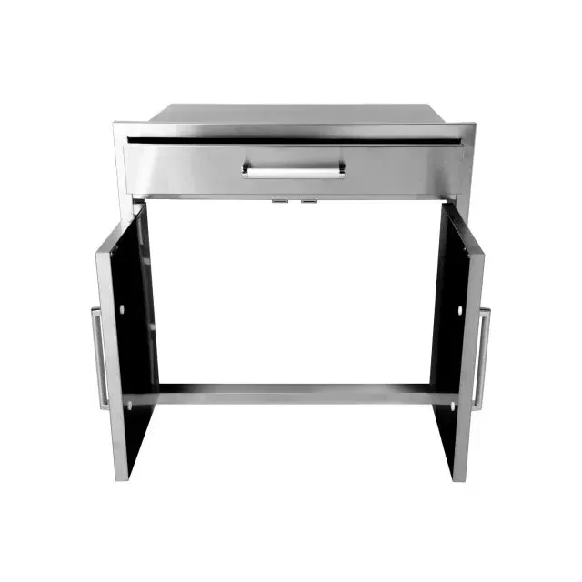 Bonfire Outdoor 30" Stainless Steel Double Door & Single Drawer Combo - Image 3