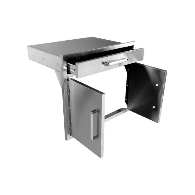 Bonfire Outdoor 30" Stainless Steel Double Door & Single Drawer Combo - Image 4