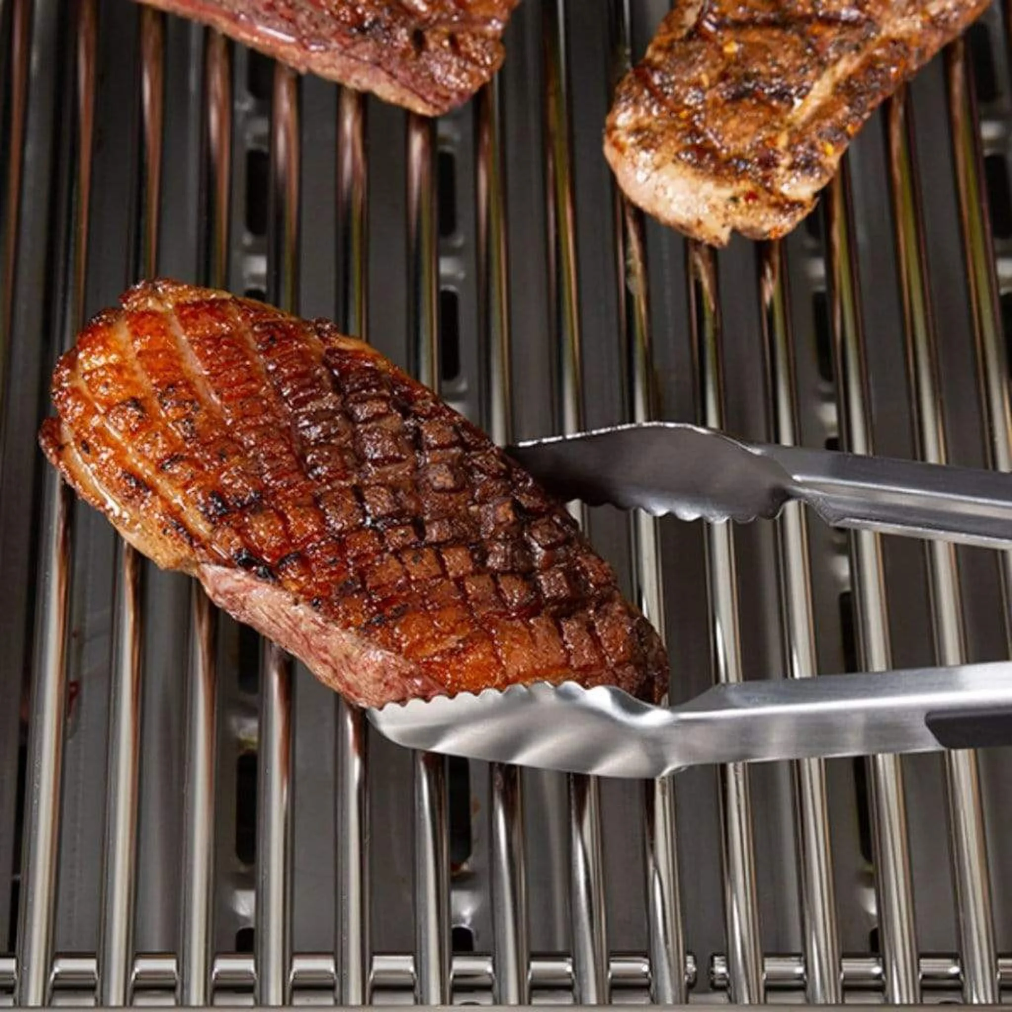Broil King 12" Stainless Steel Baron Precision Grill Tong - Image 5
