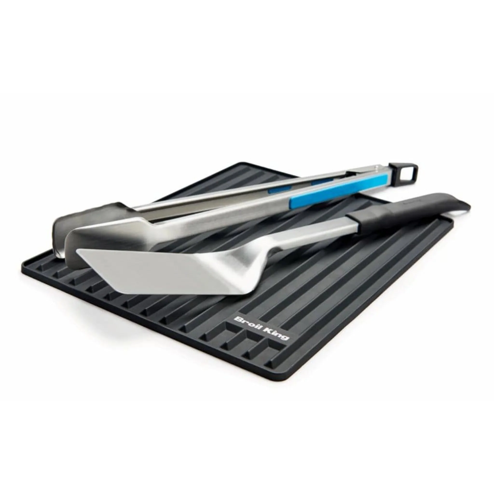 Broil King 13" Black Magnetic Design Silicone Side Shelf Mat for Crown Pellet Series - Image 2