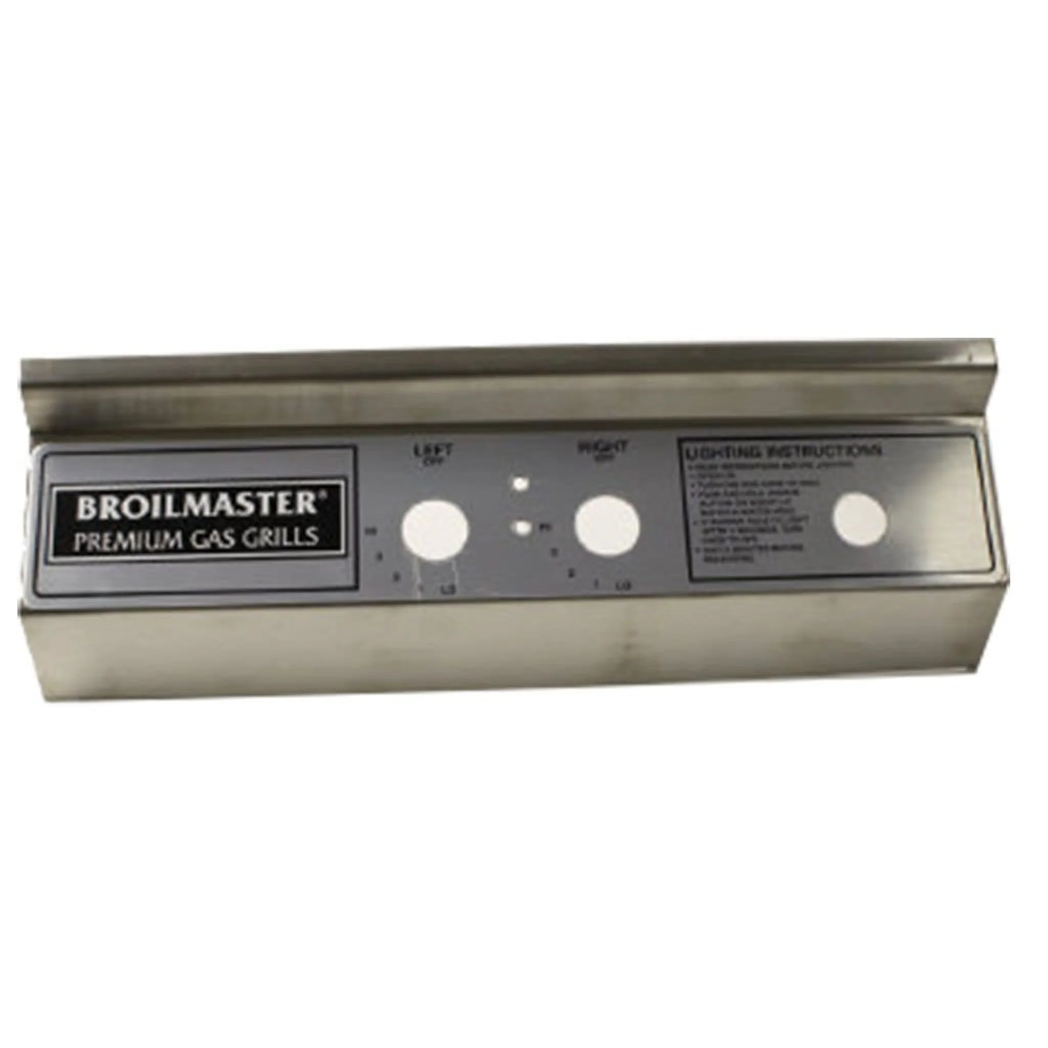 Broilmaster B101515 Stainless Steel Control Panel and Label Assembly for P4X