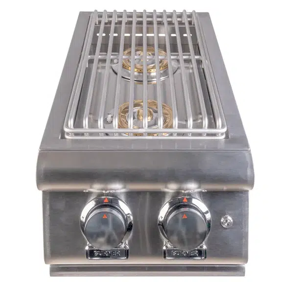 Buck Grill 13" Propane Gas Double Side Burner - Image 3