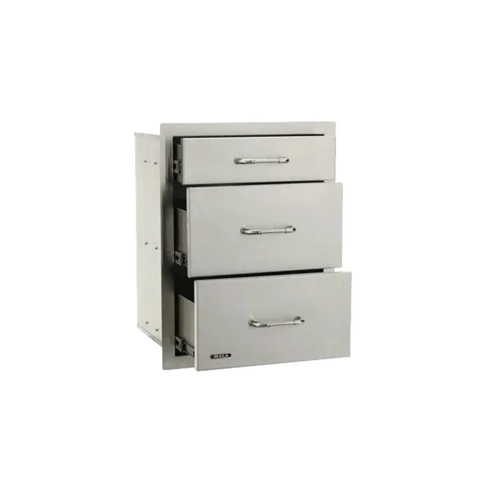 Bull Stainless Steel Triple Drawer System With Reveal