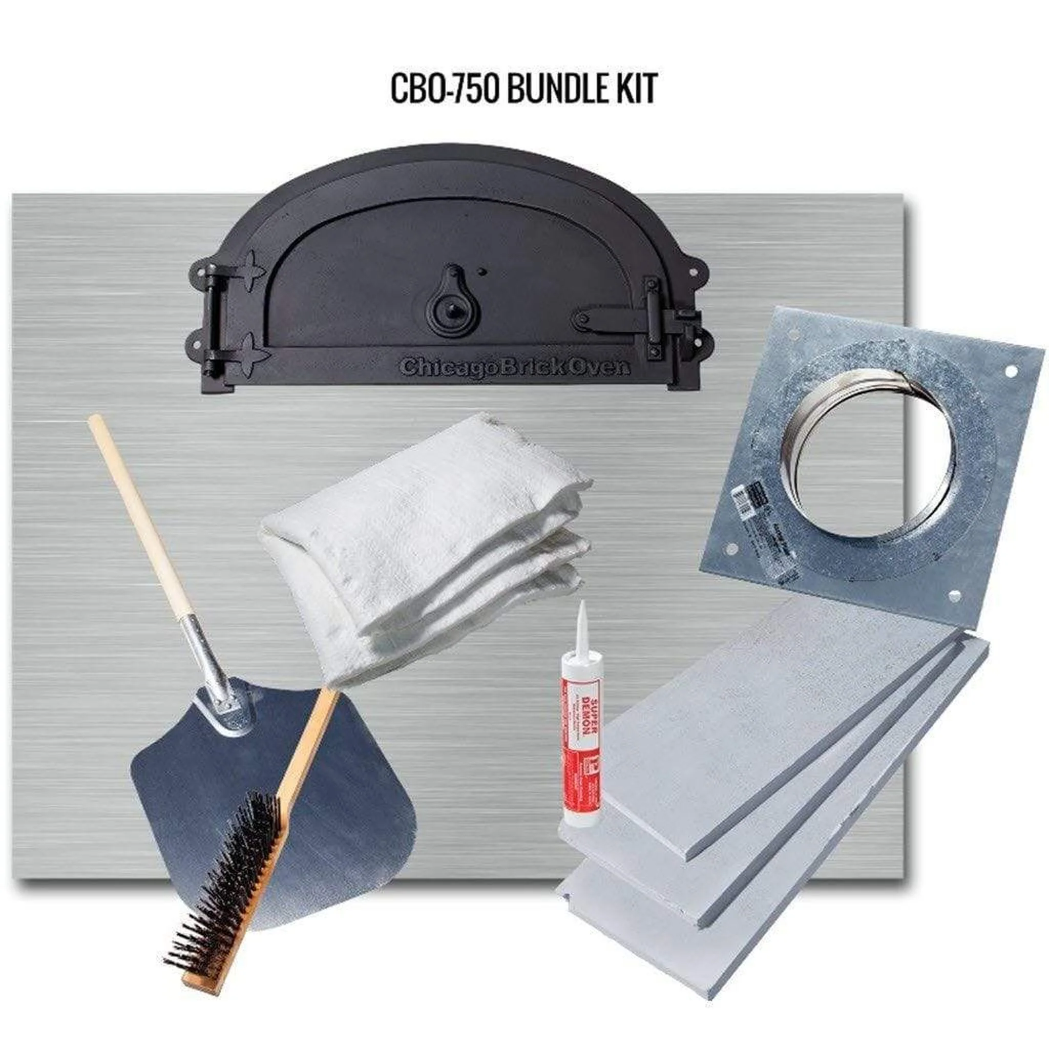 Chicago Brick Oven CBO-750 38" x 28" Hybrid Wood/Natural Gas DIY Pizza Oven Kit (Residential) - Image 9