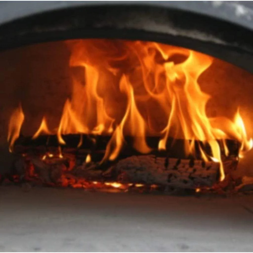 Chicago Brick Oven CBO-750 38" x 28" Hybrid Wood/Natural Gas Countertop Pizza Oven With Copper Vein Hood & Skirt (Commercial) - Image 12