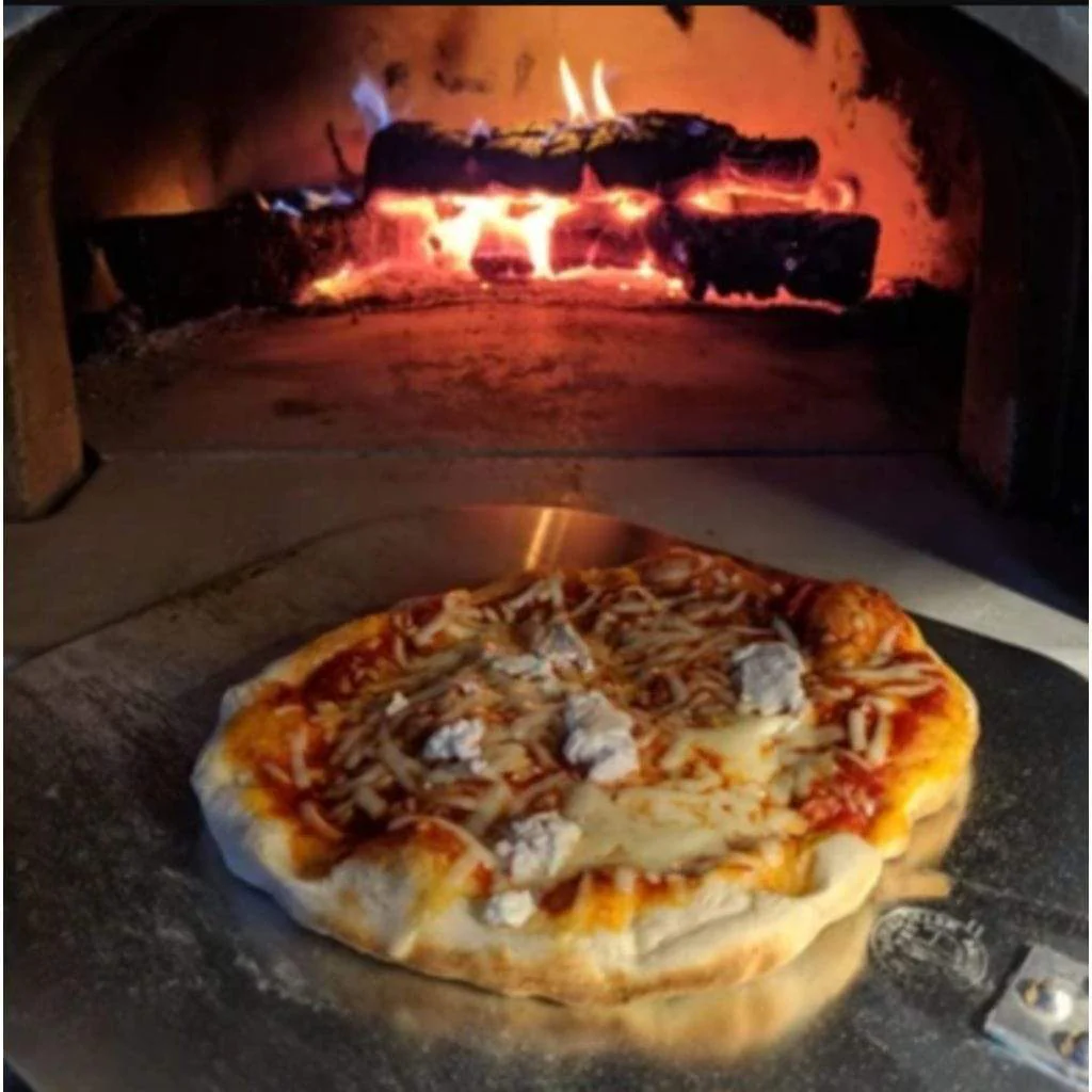 Chicago Brick Oven CBO-750 38" x 28" Hybrid Wood/Propane Gas Countertop Pizza Oven With Sliver Vein Hood (Commercial) - Image 21