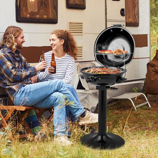 Costway 1600W Electric BBQ Grill with Removable Non-Stick Warming Rack - Image 2