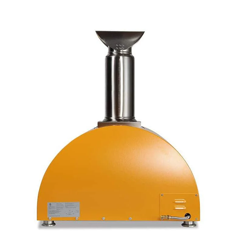 Coyote 30" Yellow Hybrid Multi-Fuel Natural Gas Outdoor Pizza Oven - Image 3