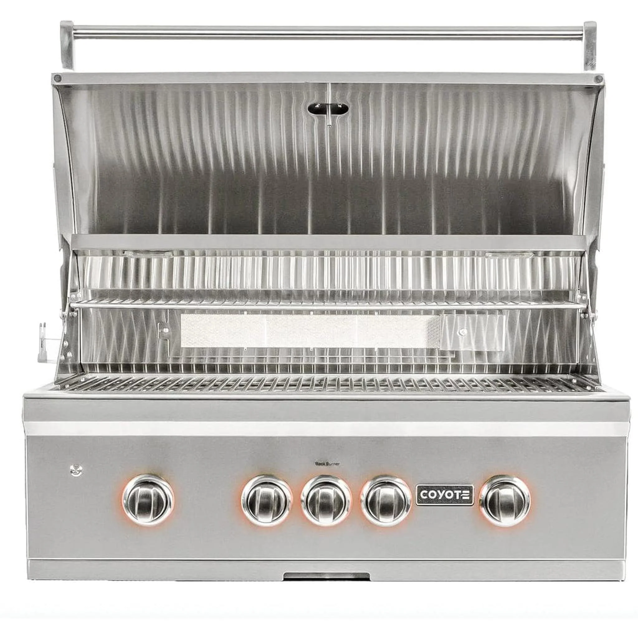 Coyote S-Series 36" 5-Burner Built-In Natural Gas Grill with RapidSear Infrared Burner & Rotisserie - Image 2