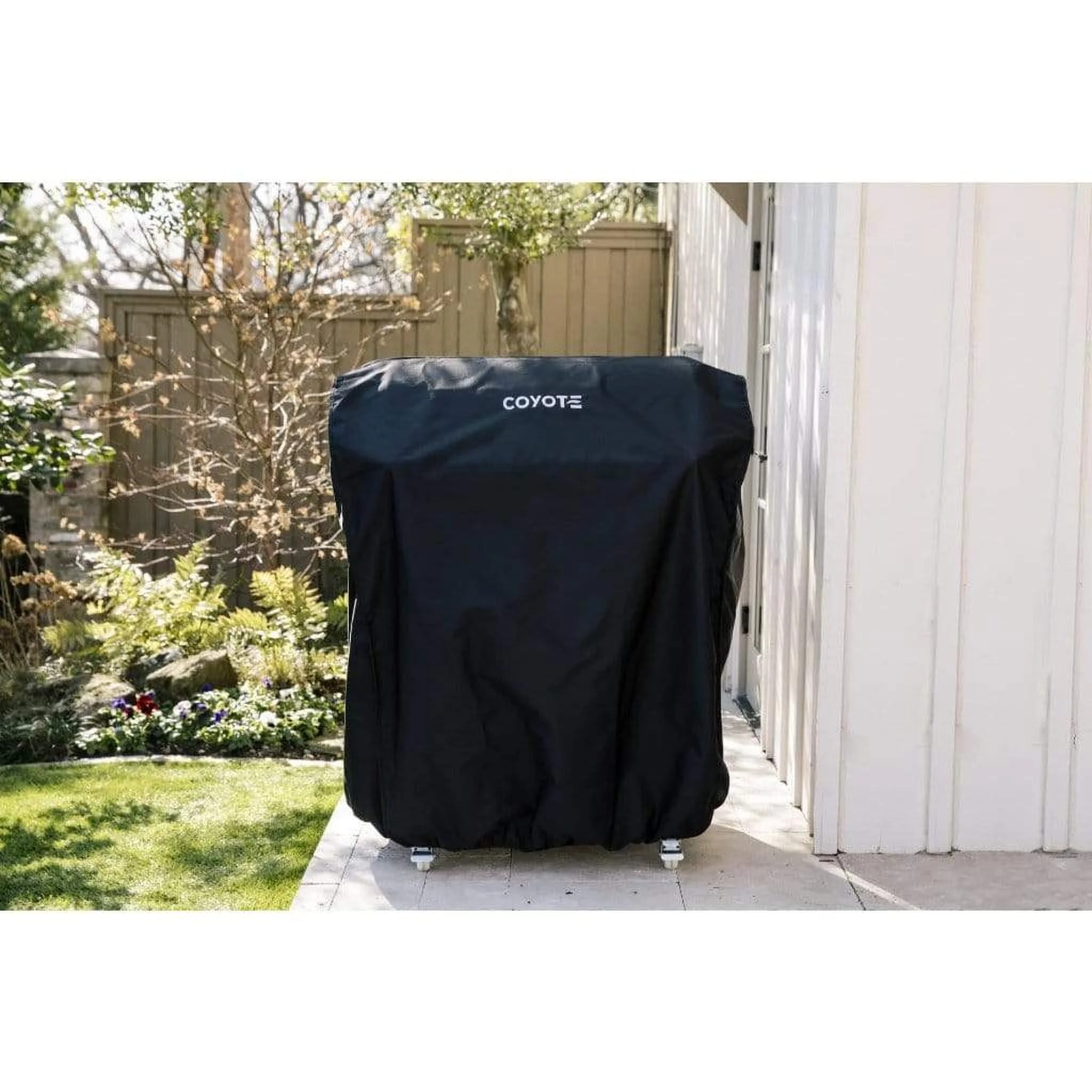 Coyote Vinyl Cover for 30" Flat Top Freestanding Gas Grill - Image 2