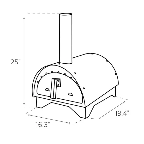 Cru 30 16" Portable Outdoor Wood-Fired Pizza Oven - Image 3