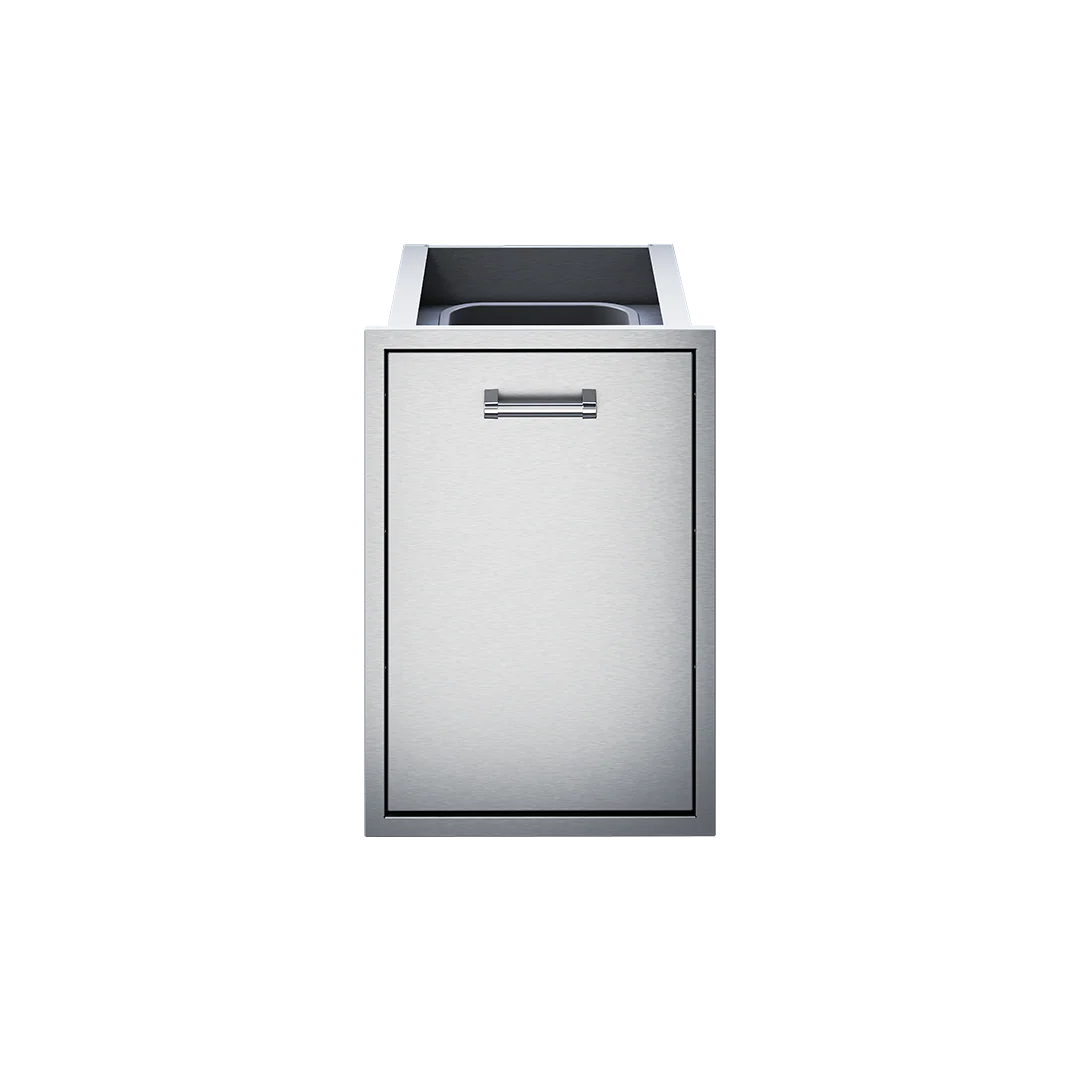 Delta Heat 18" Stainless Steel Tall Trash Drawer With Trash Can - Image 3