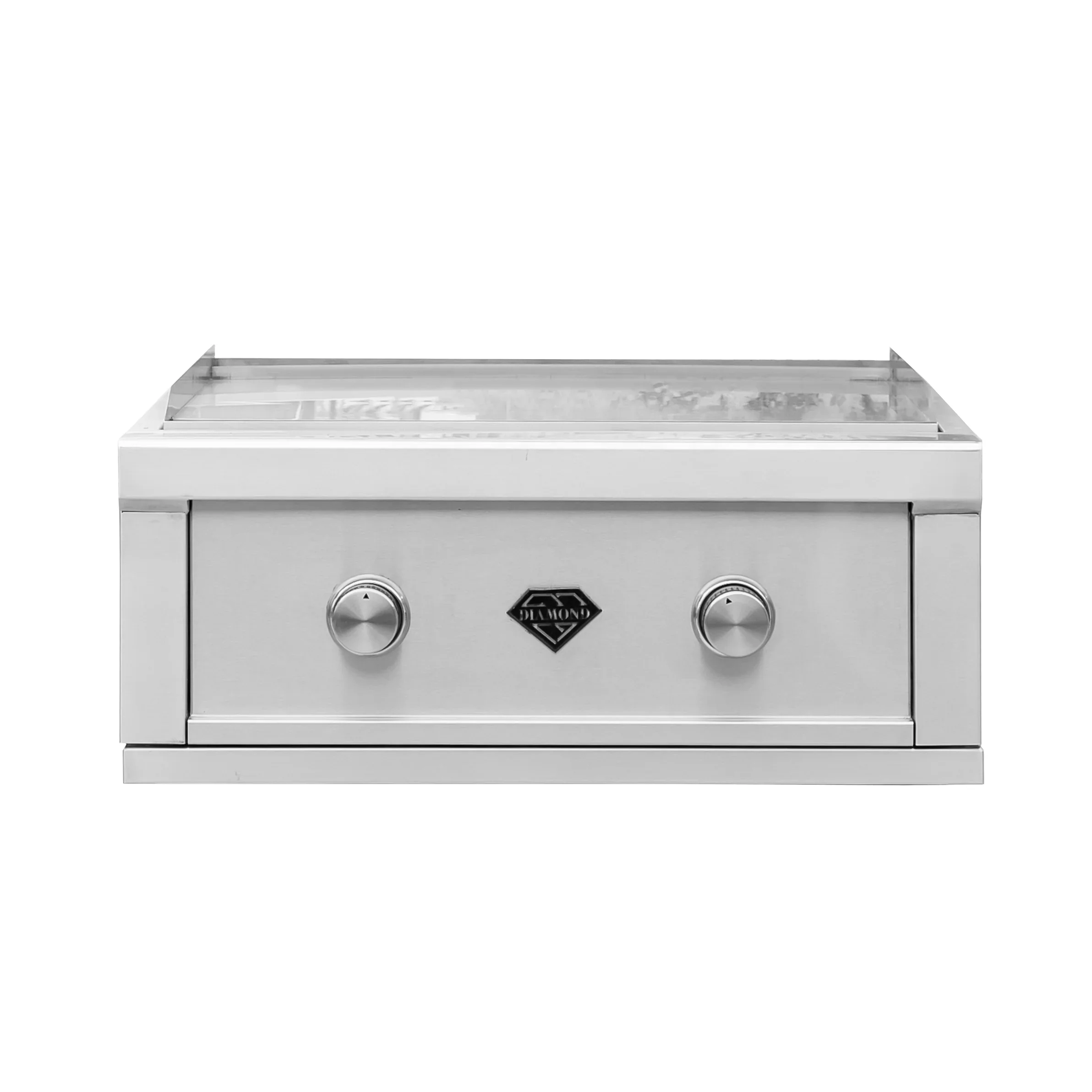 Diamond Grill BBQ 30" Stainless Steel Liquid Propane 2-Burner Griddle