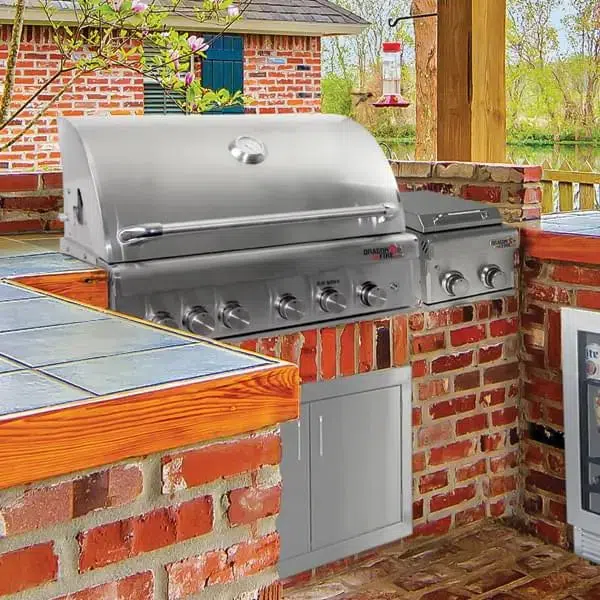 Dragon Fire DF40-N 40" 5-Burner Stainless Steel Built-In Natural Gas Grill Head - Image 2
