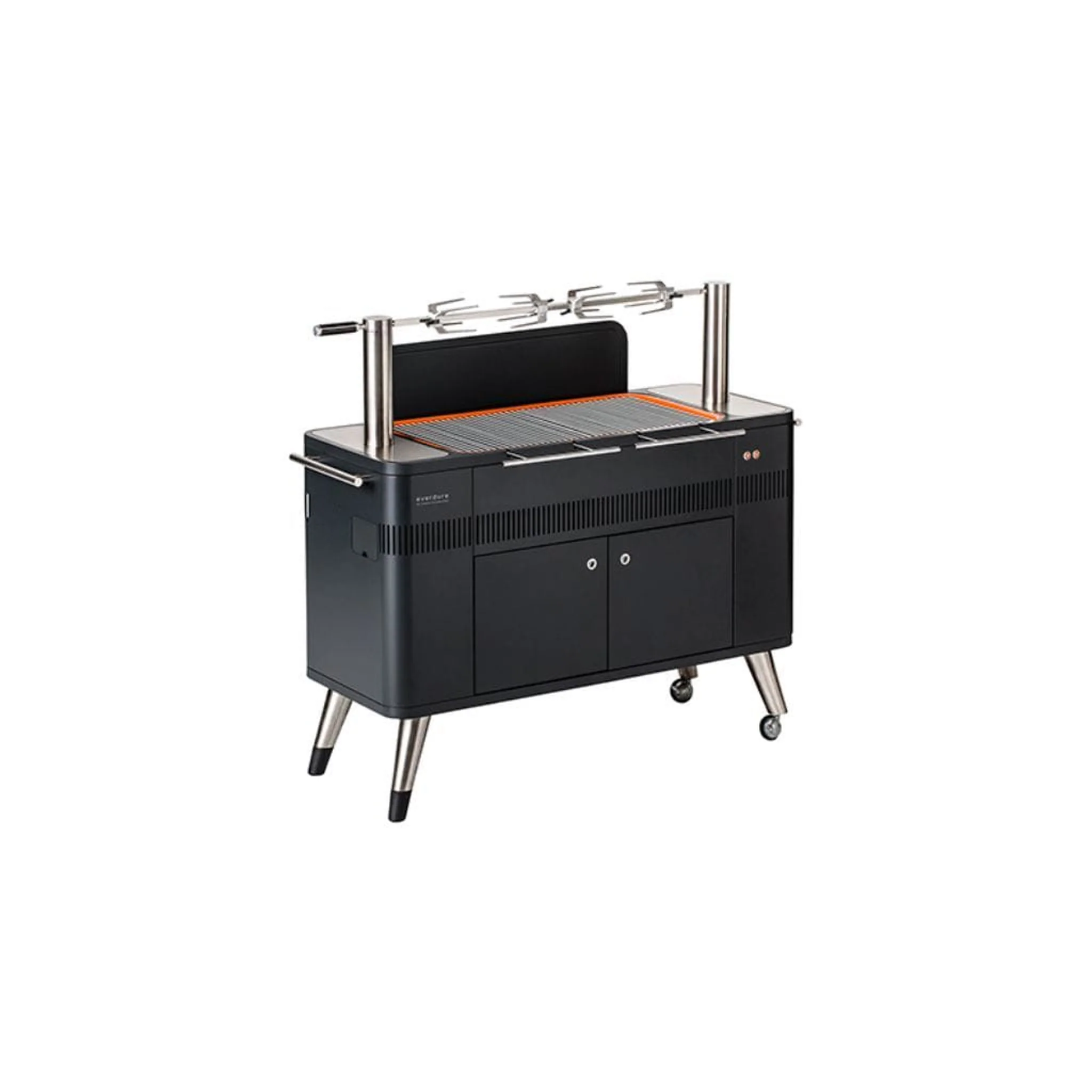 Everdure 54" HUB Grill, Charcoal BBQ with Electric Element & Rotisserie - Image 4