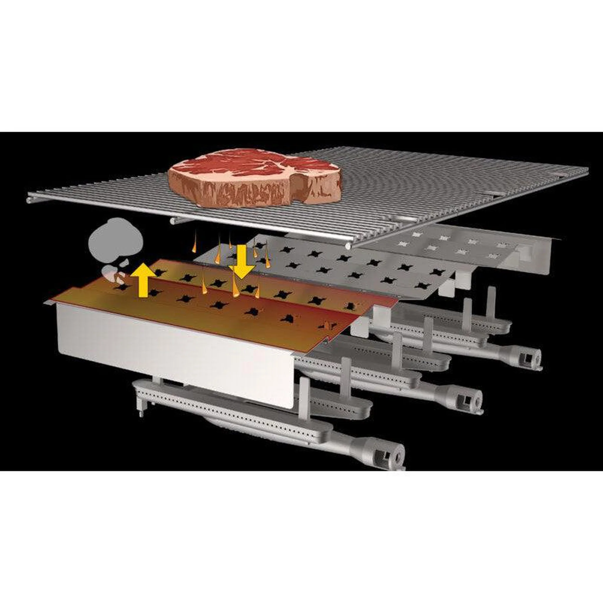 Fire Magic Echelon Diamond E1060i 48" 4-Burner Built-In Gas Grill With Digital Thermometer and Optional Magic View Window - Image 7