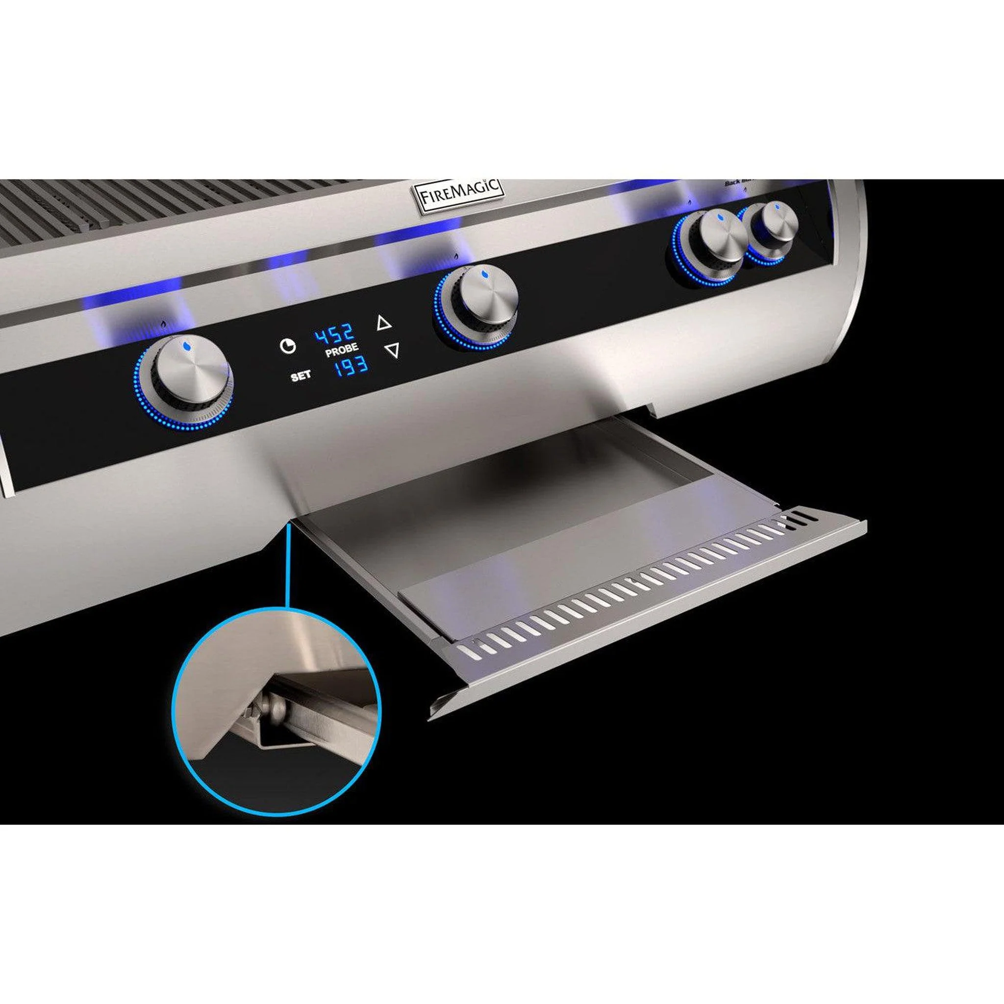 Fire Magic Echelon Diamond E790i 36" 3-Burner Built-In Gas Grill With Analog Thermometer and Optional Magic View Window - Image 8