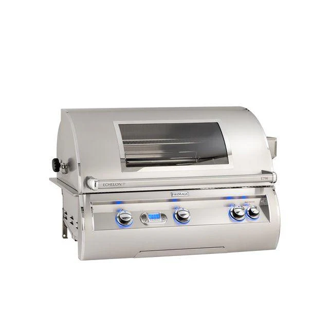 Fire Magic Echelon Diamond E790i 36" 3-Burner Built-In Propane Gas Grill With Magic View Window and Digital Thermometer (Previous Model)