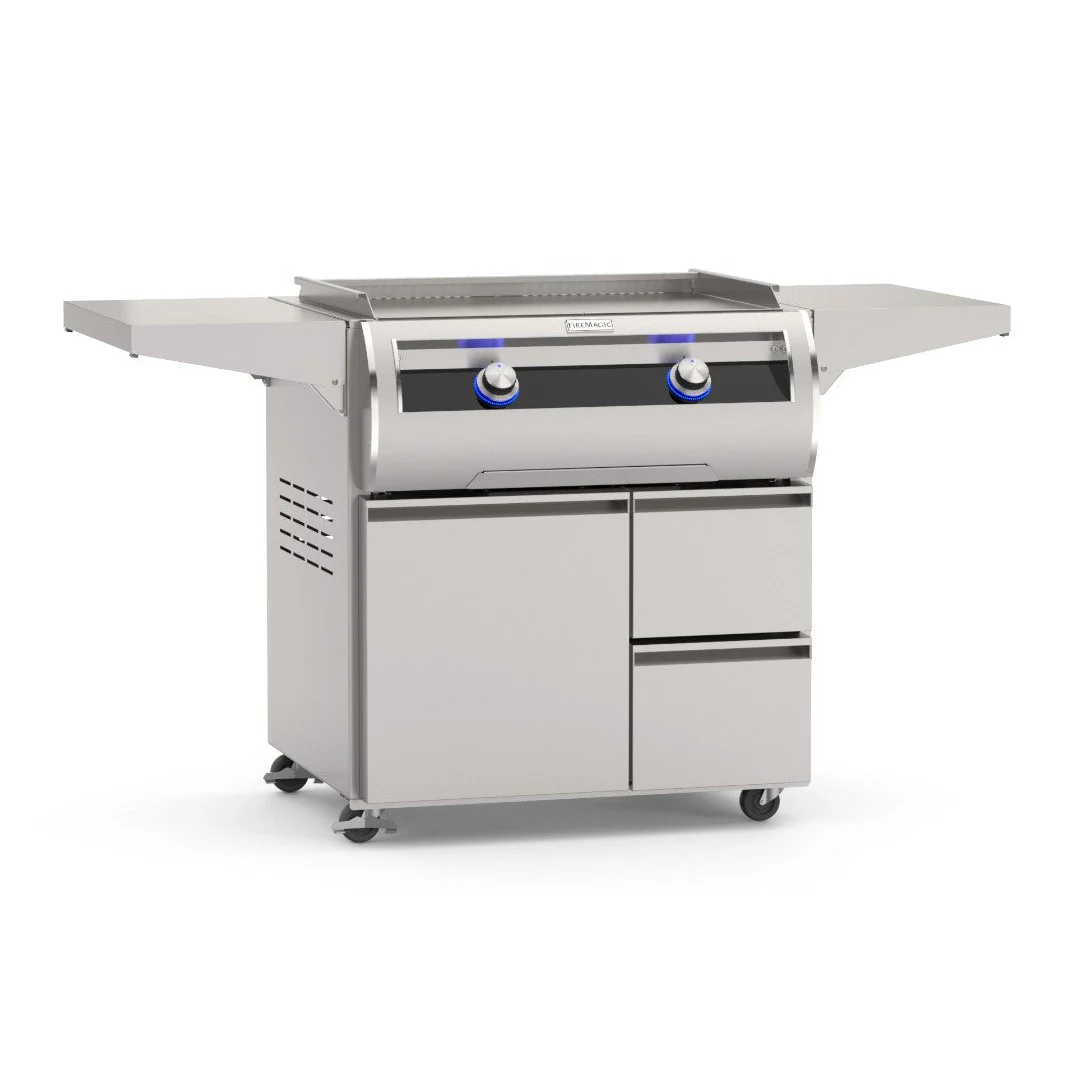 Fire Magic Echelon E660i 30" Black Glass Built-In Propane Gas Gourmet Griddle - Image 2