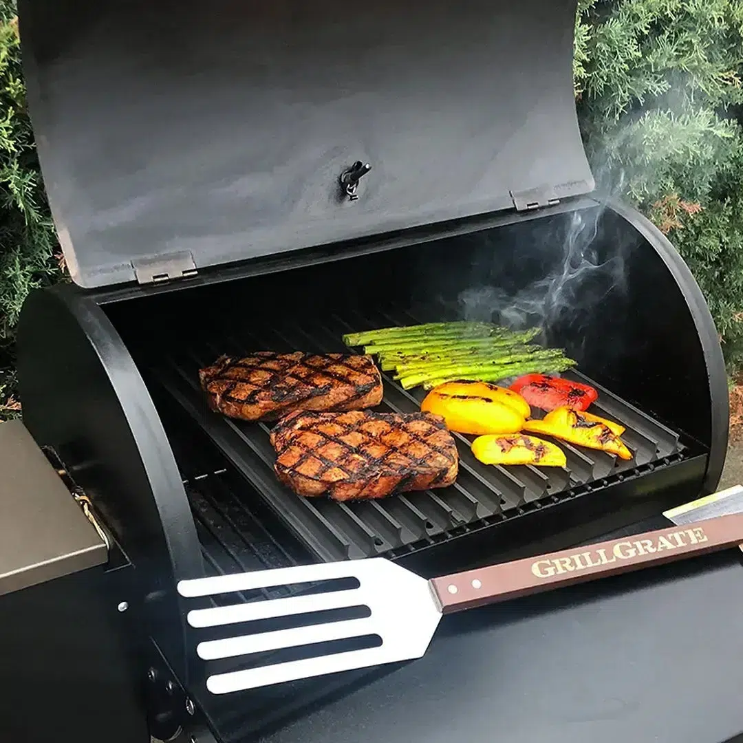 GrillGrate 12" Hard Anodized Aluminum 2-Panel Grill Surface Set With Grate Tool - Image 4