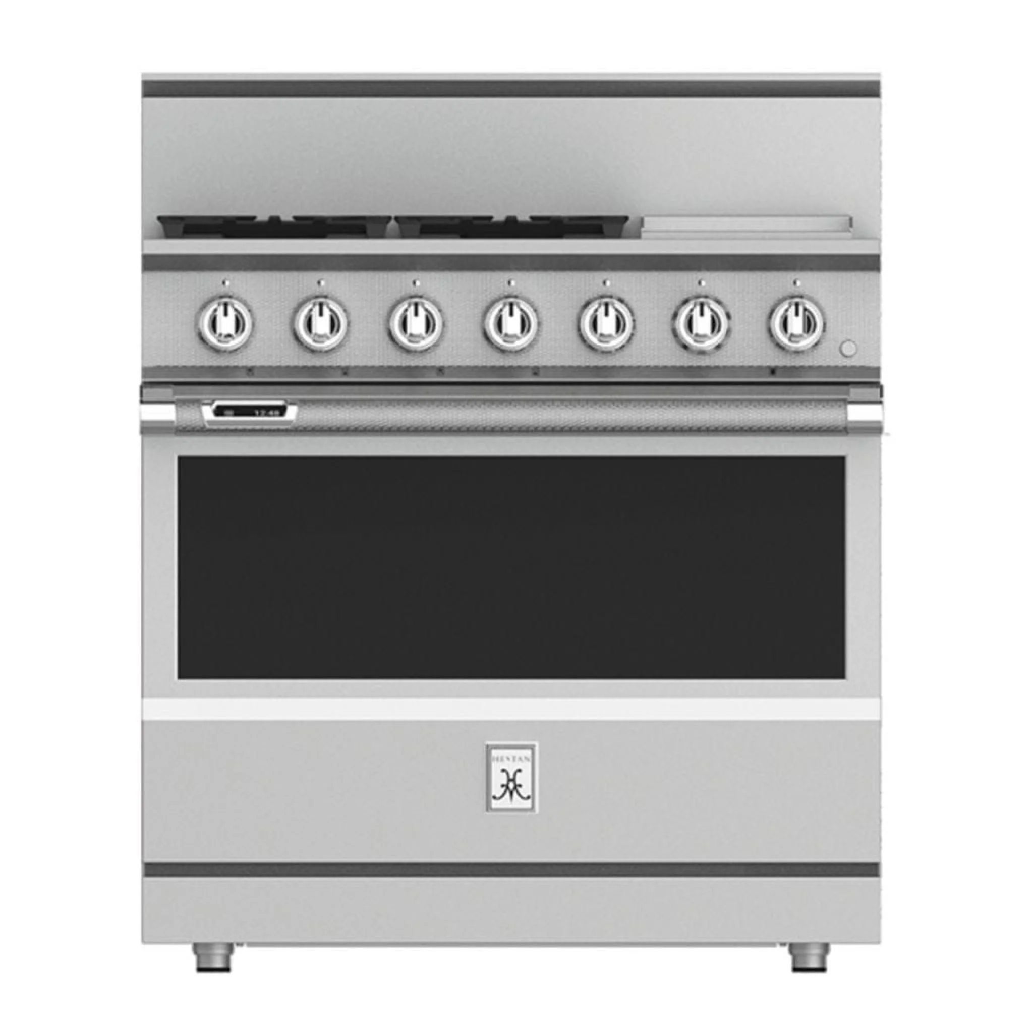 Hestan 36" 4-Burner Dual Fuel Range with 12" Griddle - KRD Series