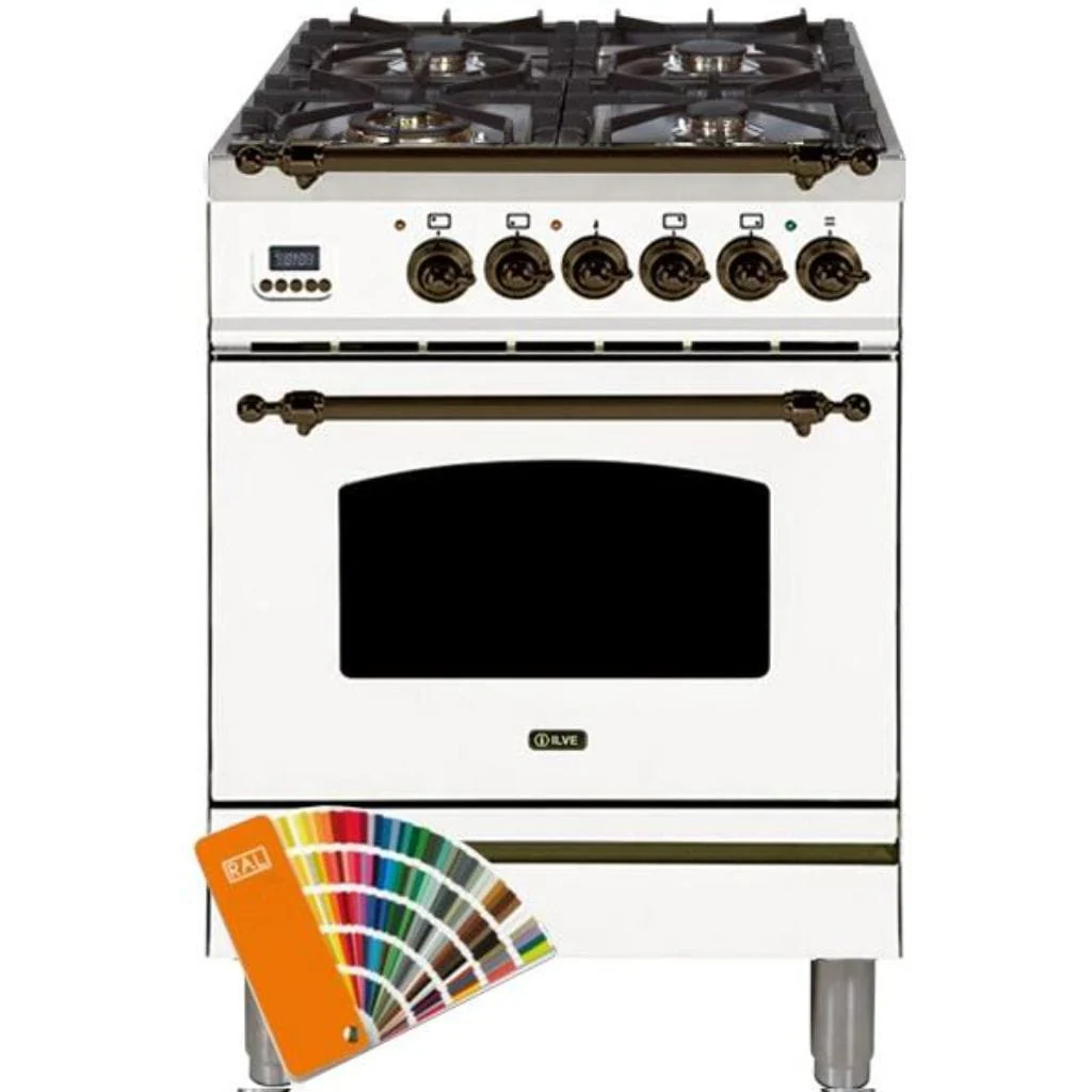 ILVE 24” 4-Burners Nostalgie Series Freestanding Dual Fuel Range with Trim - Image 30