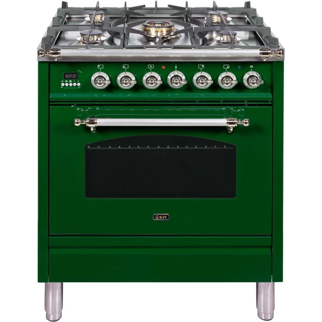 ILVE 30” 5-Burners Nostalgie Series Freestanding Dual Fuel Range with Trim - Image 20