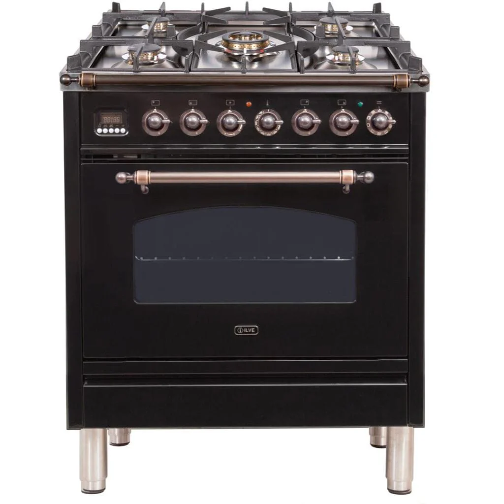 ILVE 30” 5-Burners Nostalgie Series Freestanding Dual Fuel Range with Trim - Image 27