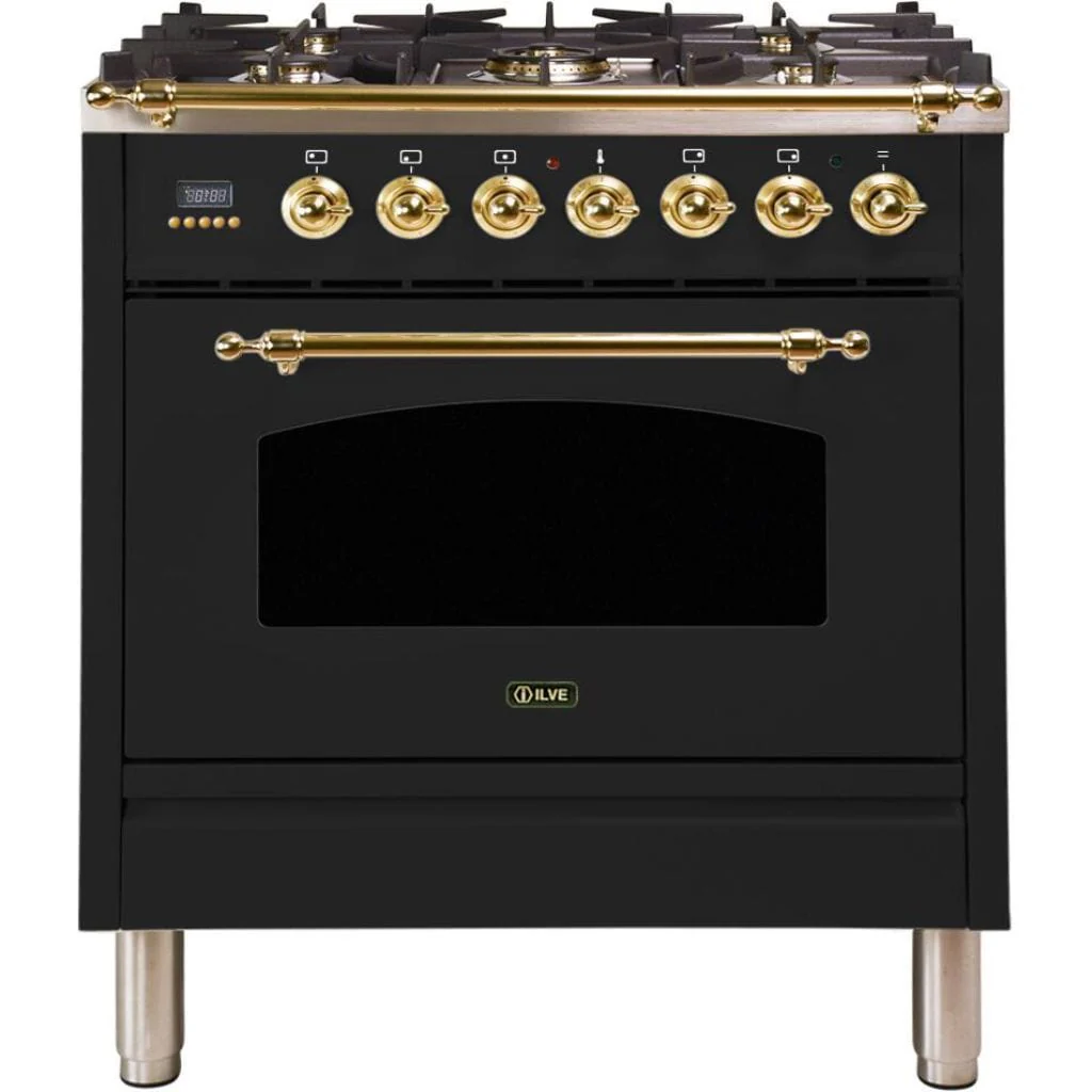ILVE 30” 5-Burners Nostalgie Series Freestanding Dual Fuel Range with Trim - Image 7